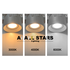 Recessed Install Gu10 Downlight Housing For Stretch Ceiling