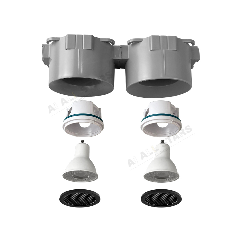 Anti-Glare Gu10 Downlight Housing For Stretch Ceiling