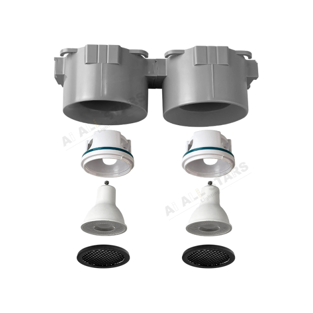 Anti-Glare Gu10 Downlight Housing For Stretch Ceiling