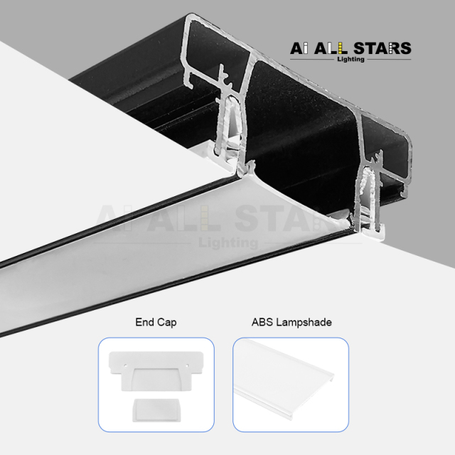 AS-D18 Time-saving Easy Install Led Stretch Ceiling Profile