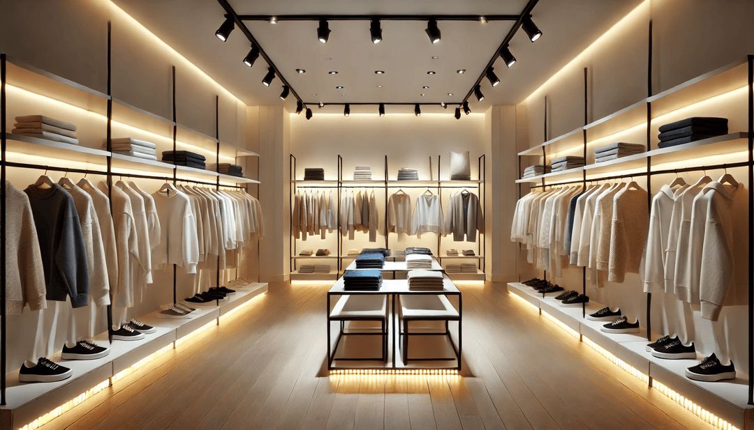 custom High color rendering clothing store lighting solution