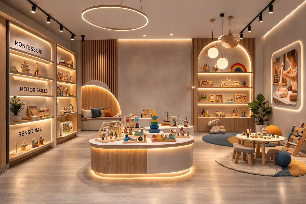  anti-glare toyshop lighting solutions