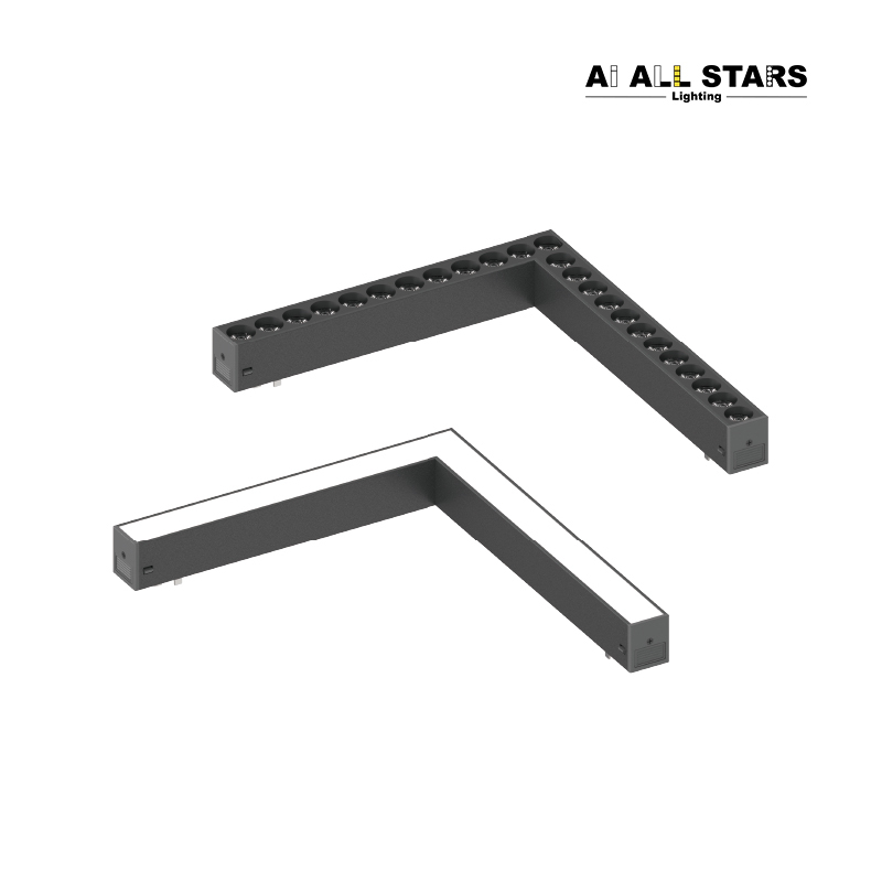 CRI 90 Ceiling Install 220V Magnetic 90° Line Grille Light