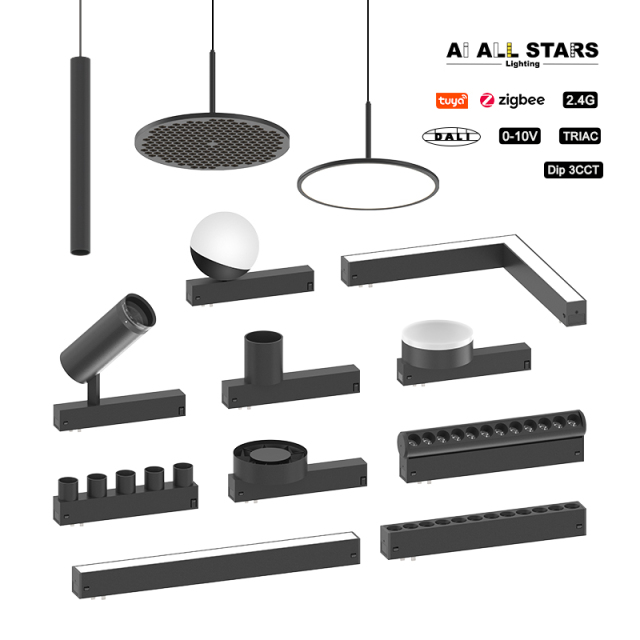 Modren Indoor Lighting Design 4wire Magnetic Line Floodlight