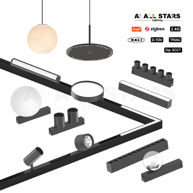 Modren Indoor Lighting Design 4wire Magnetic Line Floodlight