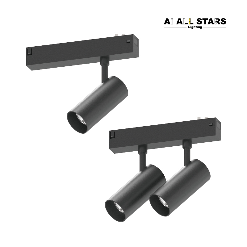 25mm Magnetic Round Poles Track Light Without Transformer