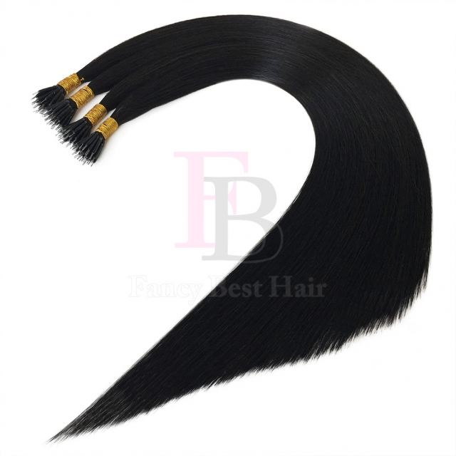 #1B Off Black Nano Ring Hair