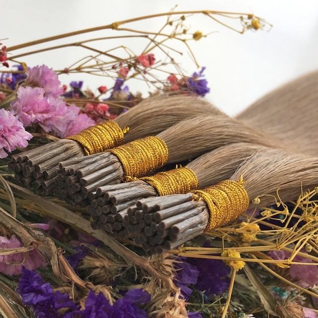 #8 Medium Golden Brown Stick tip Hair
