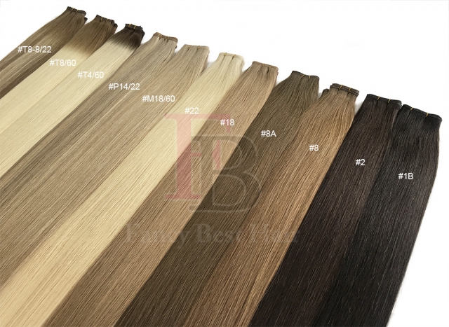 #6 Chestnut Brown Flat Weft Hair Extensions
