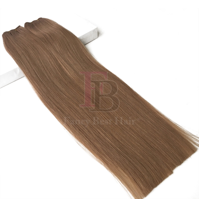 #10 Light Brownish Blonde  Machine Weft Hair