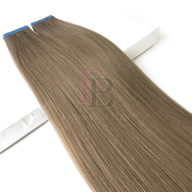 #14 Ash Blonde tape in extensions