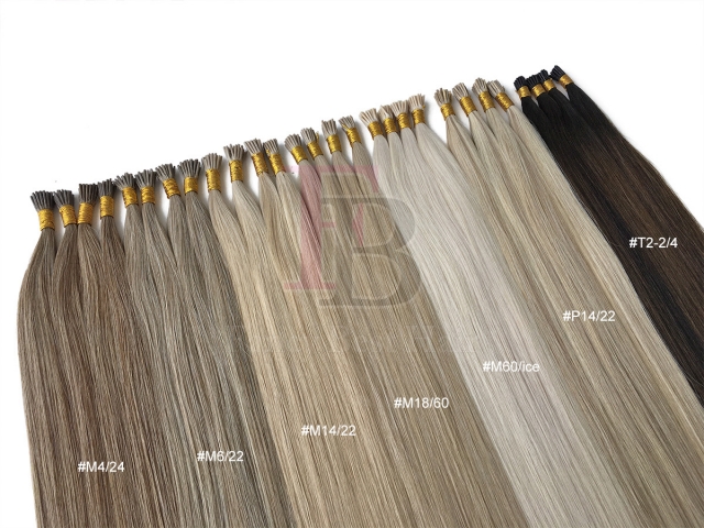 #M14/22 Mixed color Stick tip Hair