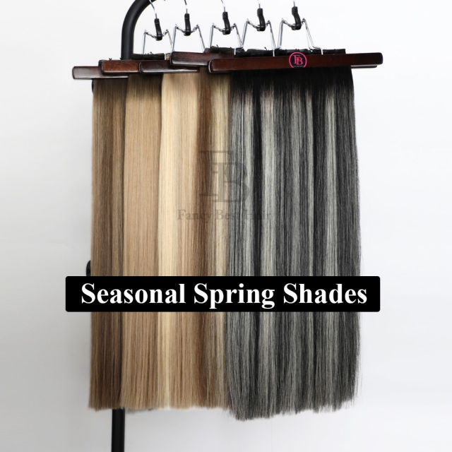 T1-1/m60/ice-FB006 Seasonal Spring Shade Hand Tied Weft