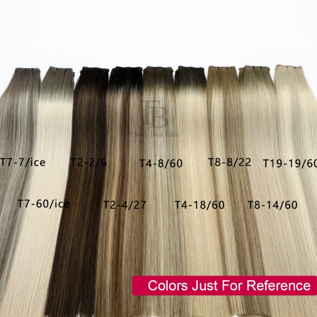 #T4-18/60 Rooted Balayage  Flat Weft Hair Extensions
