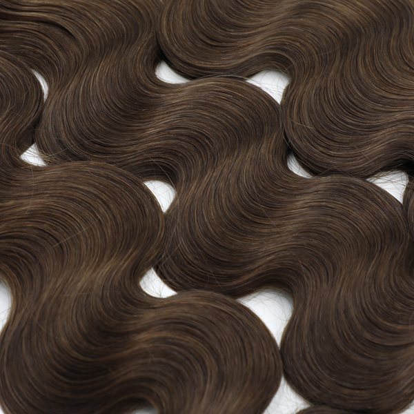 #2 Darkest Brown - Flat/K tip Hair - Body Wave