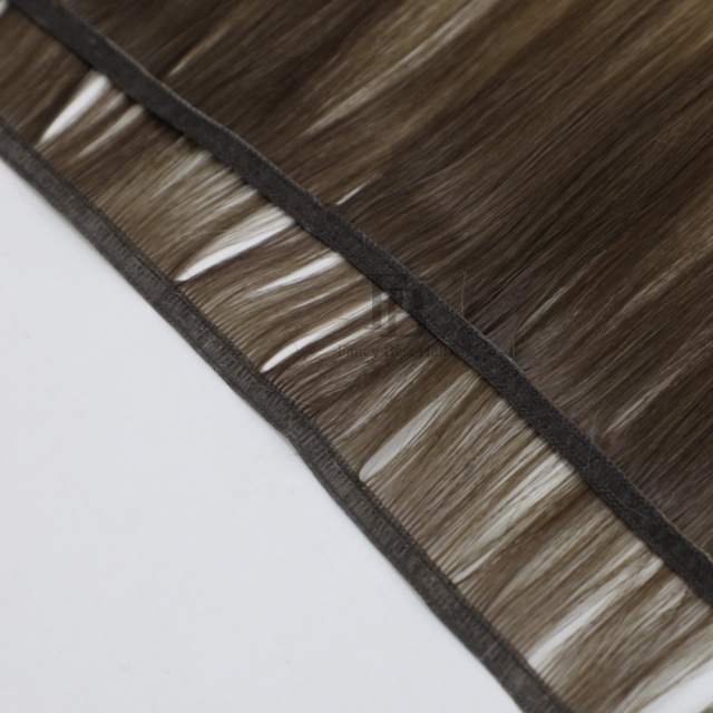 #1B Off Black Flat Weft Hair Extensions