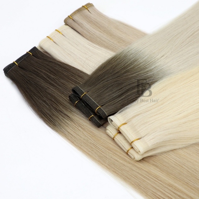 #T1B-6 Ombre  Flat Weft Hair Extensions