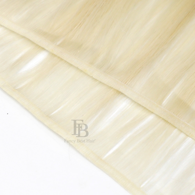 # Ice Blonde Flat Weft Hair Extensions