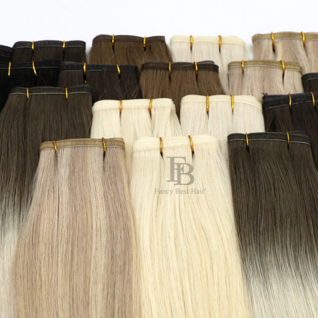 #T1B-6 Ombre  Flat Weft Hair Extensions