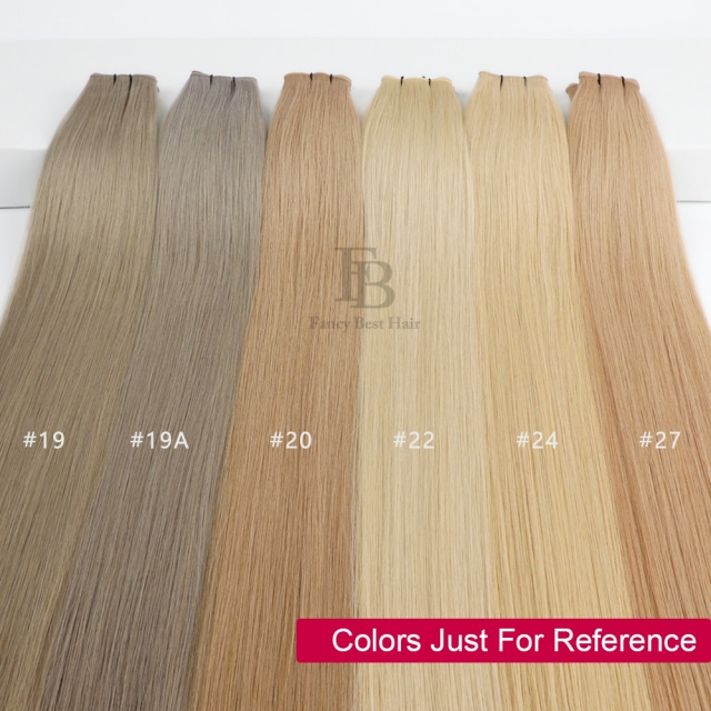 #19A Ash Blonde Flat Tip Hair