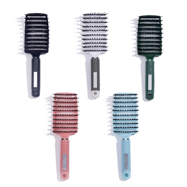 Large Curved Boar Hair Brush