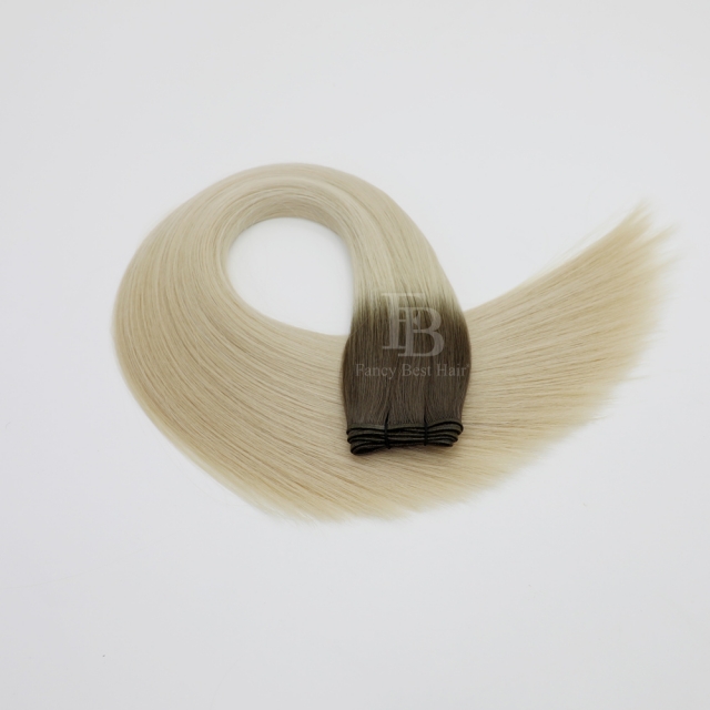 #T7-M60/ice  Rooted Balayage-  Fancy Weft