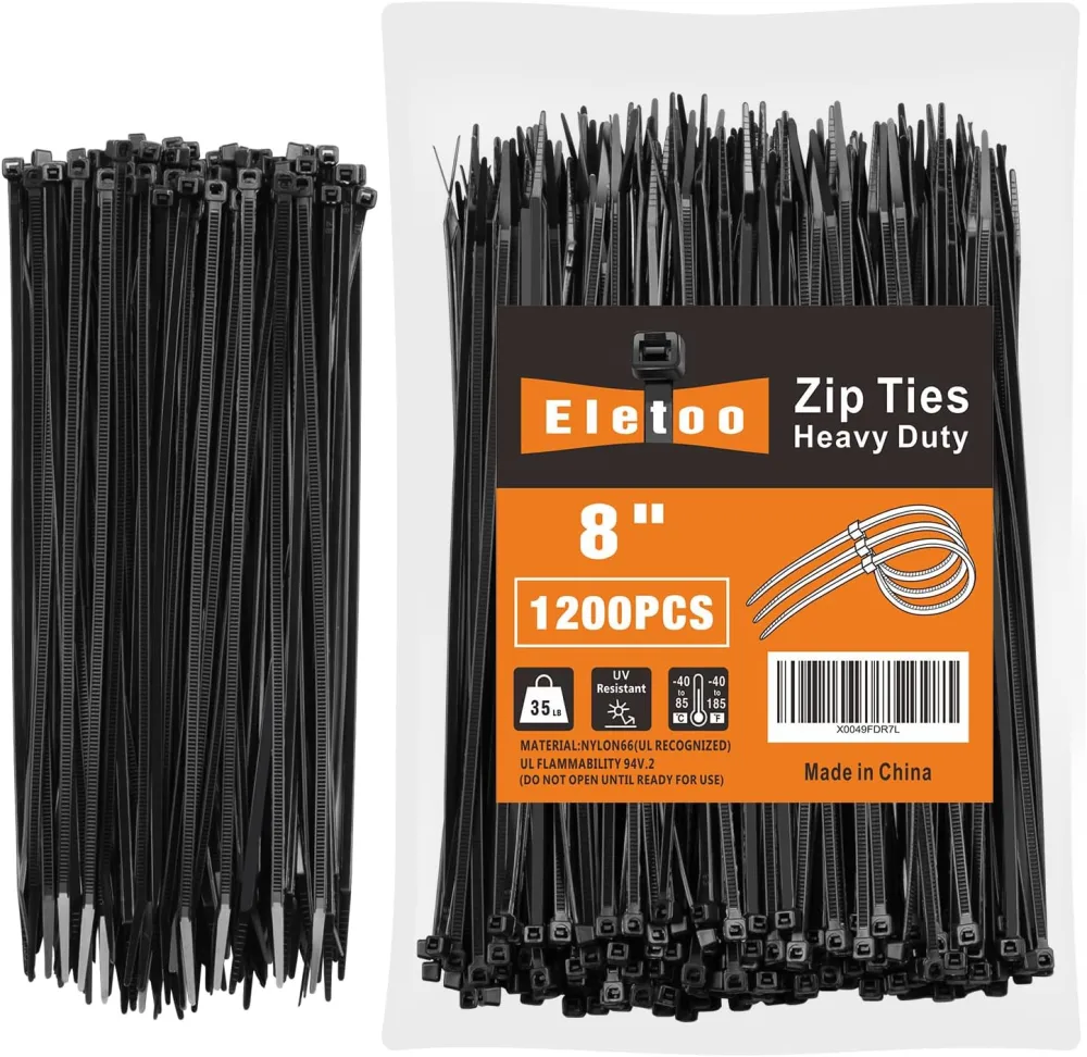 Zip 8 Inch 8 Inch 35 LBS Nylon Zip Ties – buy zip ties