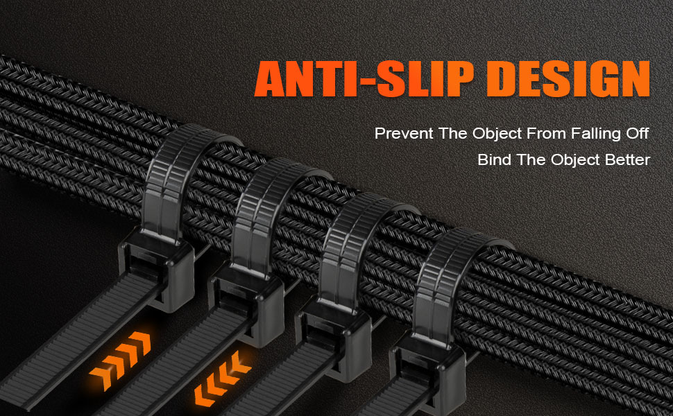 18 inch Black Long Heavy Duty Zip Ties (100 /Pack)
