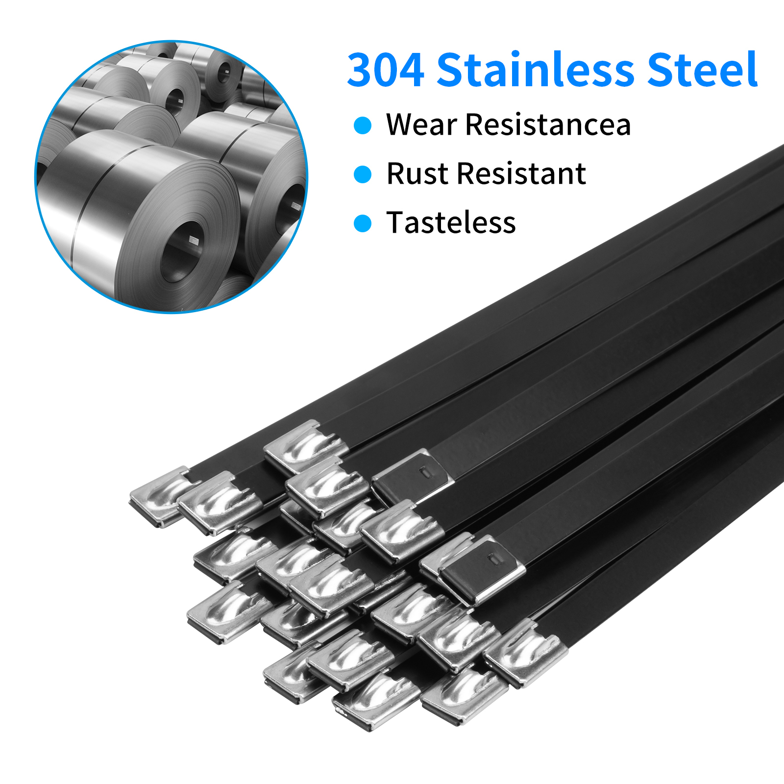 7.6MM Width Stainless Steel Zip Tie