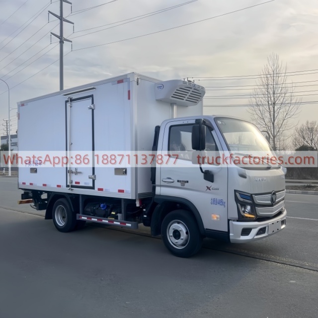 9.China Foton X Truck 122-horsepower Refrigerated Truck 3.8-meter Box-type Refrigerated Truck