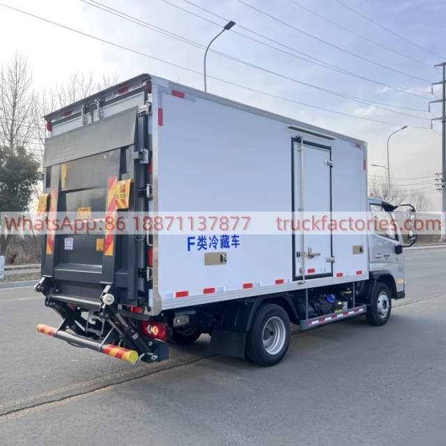 9.China Foton X Truck 122-horsepower Refrigerated Truck 3.8-meter Box-type Refrigerated Truck