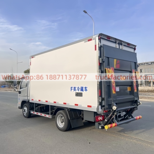 9.China Foton X Truck 122-horsepower Refrigerated Truck 3.8-meter Box-type Refrigerated Truck