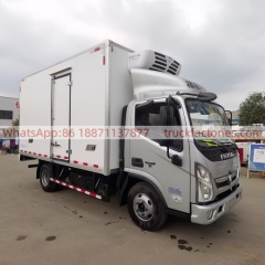 10. Foton Aoling Jietun 150hp Refrigerated Truck, equipped with a wide-body cab — 4.2m Van-Type Cold Chain Vehicle