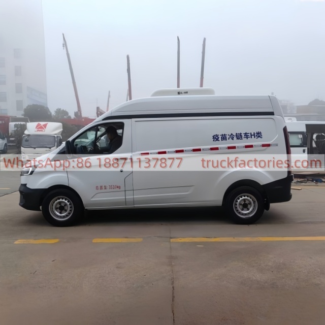 5. The Ford Transit single-row vaccine bread cold chain vehicle is equipped with special devices such as refrigeration units and compartments.