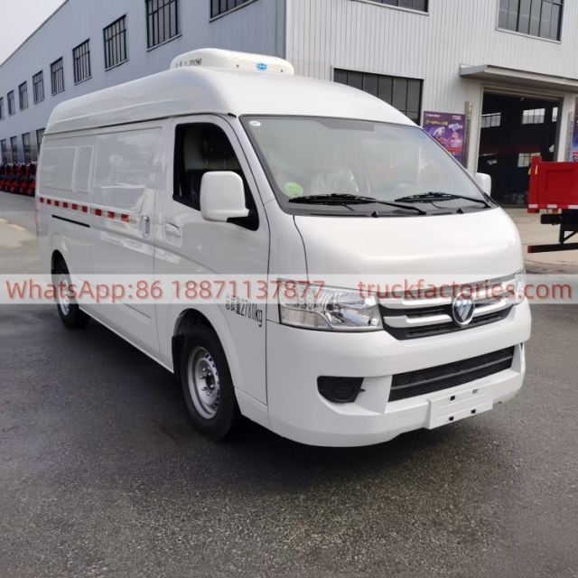 7. China Foton G7 Bread 160hp Refrigerated Truck Freezer Van 4x2 Refrigerator Truck for Sale