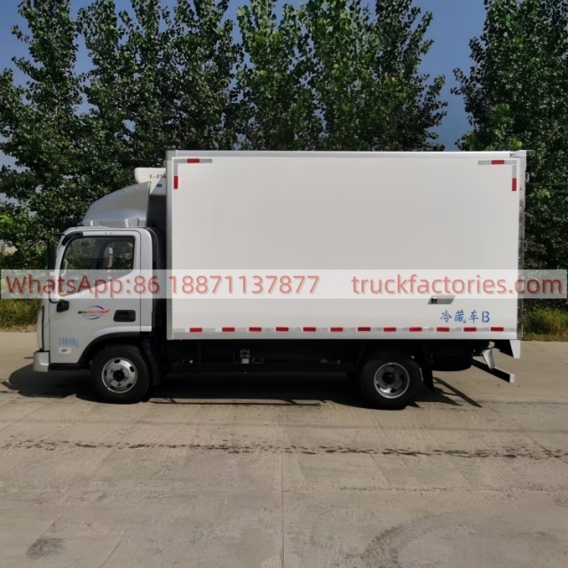 11.Foton Ollin Express Dewei 150-horsepower blue-licensed refrigerated truck Standard container 4.2-meter refrigerated truck