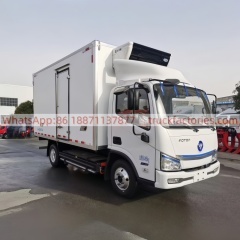 FOTON Boxed Cold Chain Truck, Refrigerated Truck, Frozen Goods Truck, Mobile Refrigerator Truck