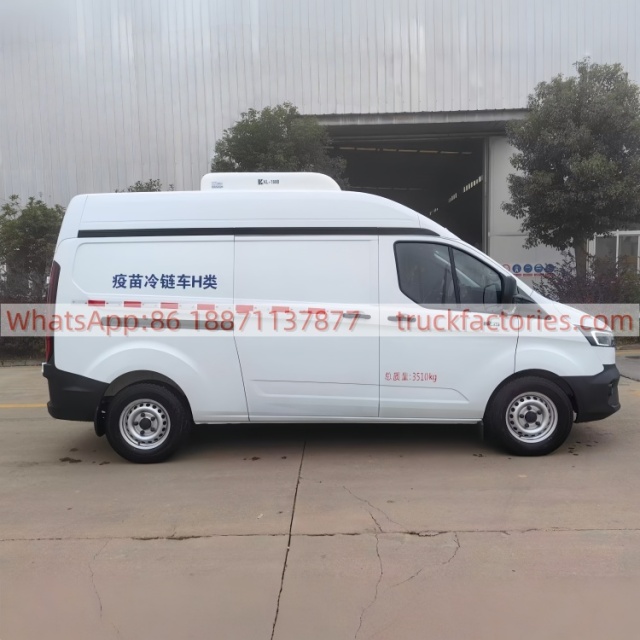 5. The Ford Transit single-row vaccine bread cold chain vehicle is equipped with special devices such as refrigeration units and compartments.