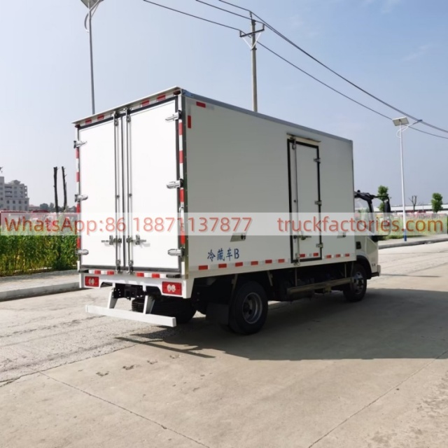 11.Foton Ollin Express Dewei 150-horsepower blue-licensed refrigerated truck Standard container 4.2-meter refrigerated truck