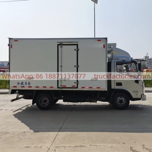 11.Foton Ollin Express Dewei 150-horsepower blue-licensed refrigerated truck Standard container 4.2-meter refrigerated truck