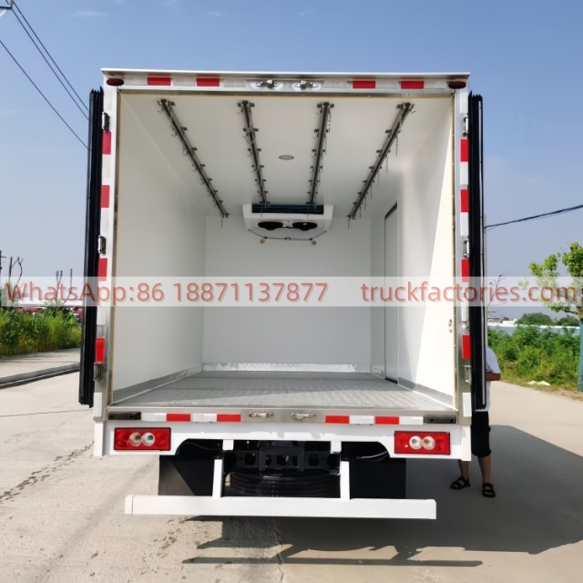 11.Foton Ollin Express Dewei 150-horsepower blue-licensed refrigerated truck Standard container 4.2-meter refrigerated truck