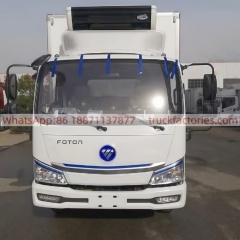 FOTON Boxed Cold Chain Truck, Refrigerated Truck, Frozen Goods Truck, Mobile Refrigerator Truck