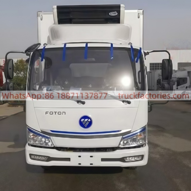 FOTON Boxed Cold Chain Truck, Refrigerated Truck, Frozen Goods Truck, Mobile Refrigerator Truck