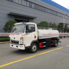 重汽5000L磨花供水车