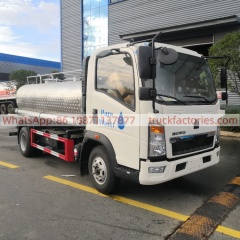 重汽5000L磨花供水车