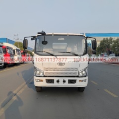 解放7000L保温箱加热供水车