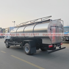 解放7000L保温箱加热供水车