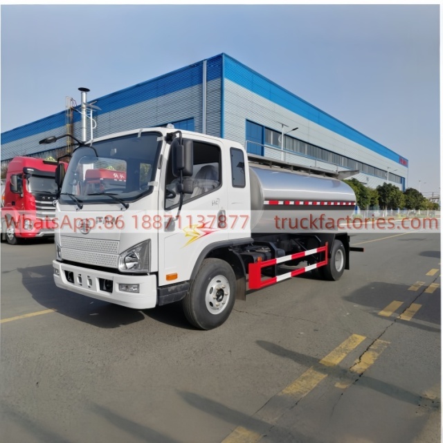 解放7000L奶罐运输卡车