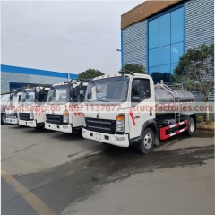 重汽豪沃4000L奶罐运输卡车