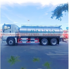 Large Isuzu Fresh Milk Transfer Vehicle, 15000L Sealed Pollution-Proof Milk Tank Transport Truck